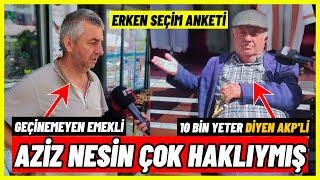 AK PARTİ DÜRÜST PARTİDİR  Kıraç Erken Seçim Anketi erkenseçim seçimanketi sokakröportajı [upl. by Perrie52]