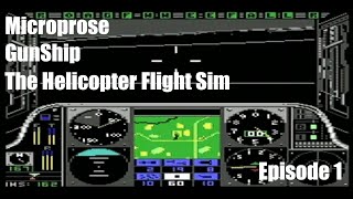 MicroProse Gunship on the Commodore 64 [upl. by Esinej]