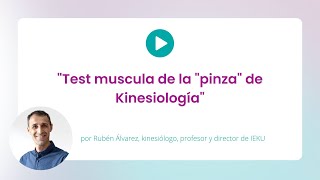 Test muscular de la pinza de kinesiologia [upl. by Wichern]