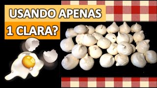 COMO FAZER SUSPIRO MEGA FÁCIL E DELICIOSO COM APENAS 1 CLARA [upl. by Francis415]