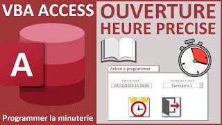 Ouvrir un formulaire Access à une heure précise en VBA [upl. by Mas]