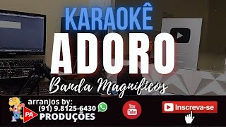 Karaokê  Adoro Forró Banda Magníficos Com Letra [upl. by Nyliram690]