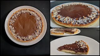 Chocolate Tart Recipe  Eggless Chocolate Tart Recipe  Dessert Recipe [upl. by Alene]