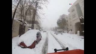 Amman 2022 snow storm khilda عاصفة ثلجية عمان 2022 خلدا [upl. by Byrom]