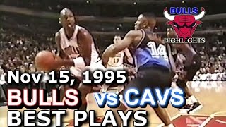 Nov 15 1995 Bulls vs Cavs highlights [upl. by Haodnanehs]