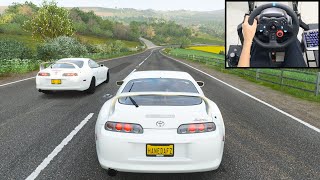 Toyota Supra  Forza Horizon 4 Online  Logitech g29 gameplay [upl. by Jessalyn]