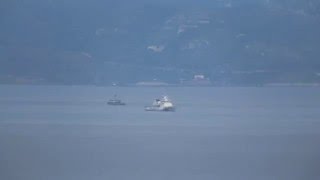 Hellenic Navy HS Aittitos P268 vs Turkish SG704 Yasam in Aegean Sea [upl. by Domineca]