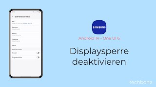 Displaysperre deaktivieren  Samsung Android 14  One UI 6 [upl. by Enineg]