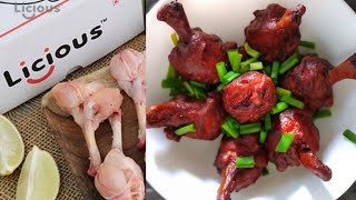 De Licious Chicken Lollipop Recipe  Licious Chicken Review  Online Chicken Order  Mrs Garlapati [upl. by Dag]