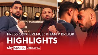 HEATED 😡Amir Khan vs Kell Brook  Press Conference Highlights [upl. by Nayar730]