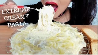 ASMRCREAMY ALFREDO PASTAEATING SOUNDS NO TALKING CREAMY PASTA [upl. by Ennovahs]