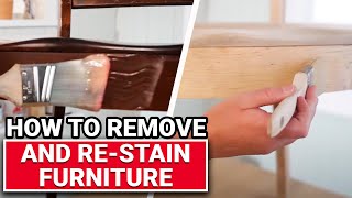 How To Remove And ReStain Furniture  Ace Hardware [upl. by Yle]