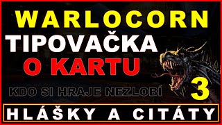 WARLOCORN tipovačka o kartu 3  hlášky a citáty  záznam živého vysílání 772024 warlocorn [upl. by Murtha]