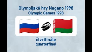 OH Nagano 1998 lední hokej RUSBLS čtvrtfinále [upl. by Hindorff]