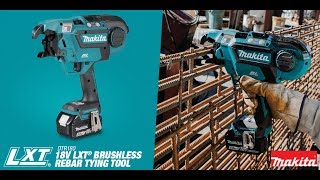 DTR180 18V LXT LithiumIon Brushless Cordless Rebar Tying Tool [upl. by Ennahgem306]