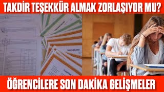 Takdir  Teşekkür Almak Zorlaşıyor Mu Kaç puan gerekiyor Okullarda Takdir Teşekkür puanı artıyormu [upl. by Ellierim]