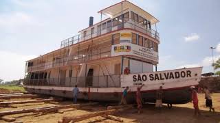 VAPOR SÃO SALVADOR  REVITALIZADO DE MODO SIMPLES Hoje virou Barco Escola em Ibotirama BA [upl. by Emelia]