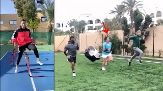 DONT IGNORE Ons Jabeur Tennis Footwork Drills [upl. by Eelahs286]