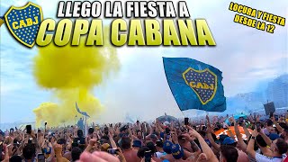 🔴 Así Llego la 12 a Copacabana el banderazo de BOCA  Previa final BOCA vs Fluminense libertadores [upl. by Shauna]