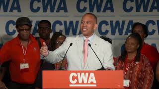 Rep Hakeem Jeffries  2024 CWA Legislative Political Conference [upl. by Iolanthe]