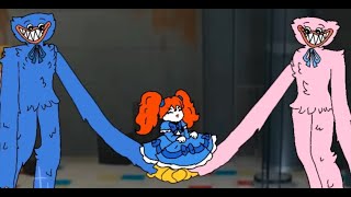 Huggy and Kissy ADOPTS Poppy Poppy Playtime Animation  Poppy Animations P12 [upl. by Suciram]