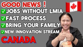 NO NEED LMIA BRING YOUR FAMILY in CANADA  NEW CANADA WORK PERMIT INNOVATION STREAMcanada ircc [upl. by Nayr]