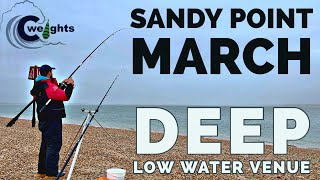 Fishing A DEEP Low Water Venue  Sandy Point Hayling Island  Sea Fishing Uk [upl. by Blanchard]