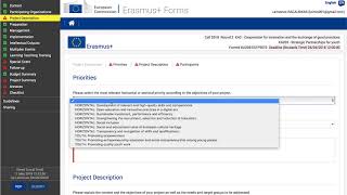 Erasmus KA2 Application Form tutorial Part 1  Context Organisations and Description [upl. by Hamian]