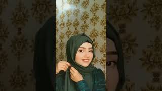 Simple Georgette Chiffon Hijab Tutorial with Inner Cap hijab shortvideo hijabgirl muhammadtaqi [upl. by Aimaj260]