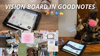 Make a Vision Board That Works On iPad In Digital Planners In Goodnotes 2024 Vision Board TRICK [upl. by Skilken]