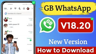 How to Download GB Whatsapp New Version 2024 GB Whatsapp New Version Update Kaise Karen 2024 [upl. by Nylauqcaj]