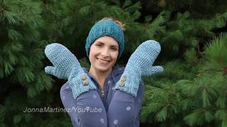 HOW TO CROCHET WINTER MITTENS  crochet mittens  adult crochet mittens [upl. by Clifton]