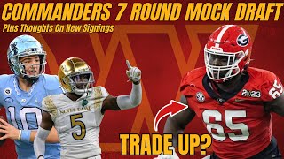 Washington Commanders 7 Round Mock Draft  KUWTC S3E34 [upl. by Osmond393]