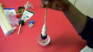 Homemade DIY Supported Spindle [upl. by Ahsyas434]