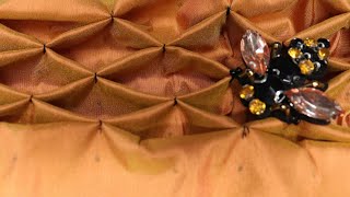 How to sew Honeycomb Smocking [upl. by Adnohsek898]