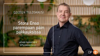 Q22024 Tuloskausi Stora Enso parempaan päin pakkauksissa [upl. by Yhtur]