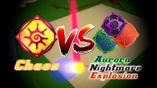 Chaos vs Explosion Nightmare and Aurora  Elemental Battlegrounds [upl. by Stuckey]