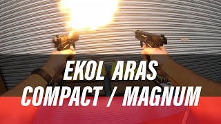 Ekol Aras Compact VS Magnum Blank Guns  MaxArmory [upl. by Laurie]