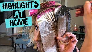 Highlight Your Hair Like a Professional Stylist at Home  How to Highlight Your Hair Tutorial [upl. by Thorr]