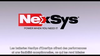 NexSys Batteries  Exceptional Performance for Traction Applications – with French subtitles [upl. by Amsed]