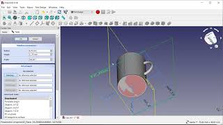 FreeCAD Cup tutorial shorts engineering design [upl. by Ailb472]