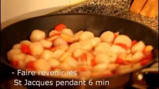 Gratin de noix de St Jacques et Crevettes  Rapide facile et délicieux [upl. by Maillij]