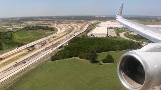 Incredible Reverse Thrust Spectacular HD 757 Landing In Dallas [upl. by Maire]