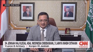 34 Jemaah Haji Ilegal Asal Indonesia Dilepaskan 3 Lainnya Masih DItahan [upl. by Akemehs]