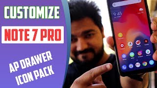 How to Enable App Drawer on Redmi Note 7 PRO Launcher ICON Pack [upl. by Nylecaj]