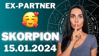 SKORPION ♏️🔴 DEIN EX WIRD SICH MELDEN 😨 Horoskop  15Januar 2024 skorpion tarot [upl. by Cence]