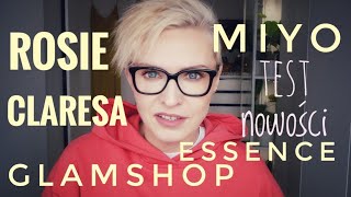 kilka nowości w mojej kosmetyczce 😎 glamshop miyo essence claresa rosie [upl. by Gentry]