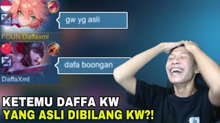 KETEMU DAFFA KW YANG ASLI DIBILANG KW MARI KITA KASIH PAHAM SIAPA YANG ASLI  Mobile Legends [upl. by Indira589]