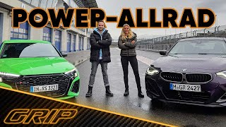 AllradDuell Audi RS 3 🤜vs🤛 BMW M240i xDrive  GRIP [upl. by Moreno]