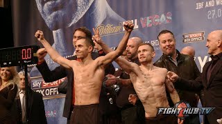 Carl Frampton vs Scott Quigg Full Video COMPLETE Weigh In amp Face Off Video [upl. by Sharma]